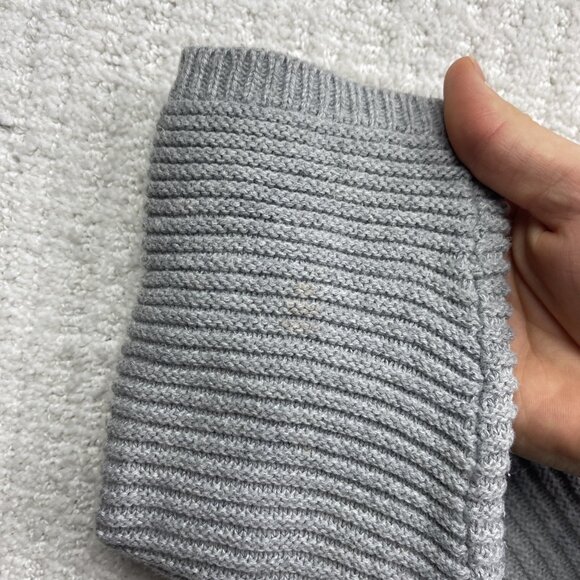 Kenneth Cole Reaction Oversize Sweater Women's Size S Grey Cowl Cotton Cozy - Picture 9 of 12